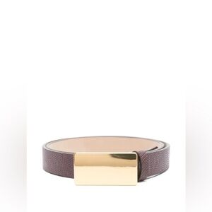 Heaven Mayhem Plate Belt Burgundy Gold Size Medium